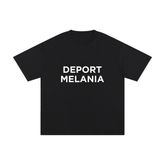 DEPORT MELANIA Unisex Pure Cotton T-Shirt BLACK