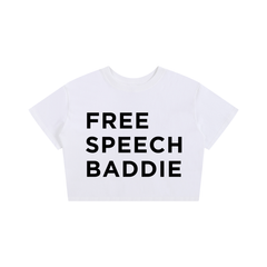 FREE SPEECH BADDIE Crop Tee Seamless T-Shirt